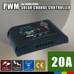 太陽光パネル チャージコントローラー 20A PWM 太陽光パネル〜バッテリー  ソーラーパネル｜minasamashop