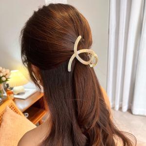 バンスクリップ ヘアクリップ ヘアアクセサリー 小さめ メタル ゴールド シルバー マット チェーン シンプル 大人｜minashop