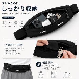 ランニングポーチ ウエストポーチ スマホホルダ...の詳細画像1