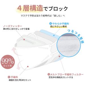 クーポンで最大499円 マスク 不織布 血色カ...の詳細画像3