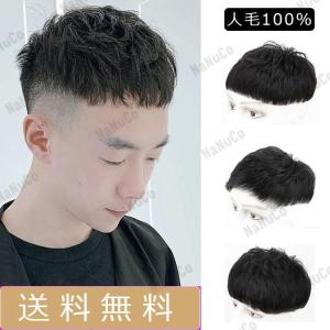 ウィッグ メンズ 短髪 フルウィッグ 自然 人毛 ショートウィッグ