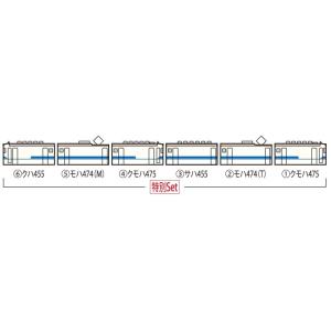 HO-9094　特別企画品 JR 475系電車(北陸本線・新塗装)セット(6両)　トミックス