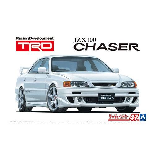 TRD JZX100 チェイサー &apos;98　トヨタ　アオシマ 1/24ザ・チューンドカー No.47 ...