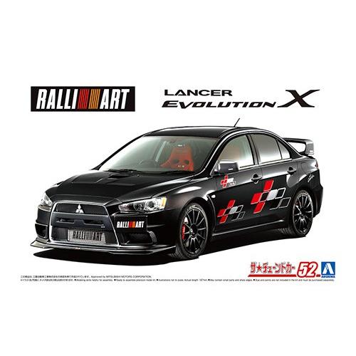 ラリーアート CZ4A ランサーエボリューションX &apos;07　ミツビシ　アオシマ 1/24ザ・チューン...