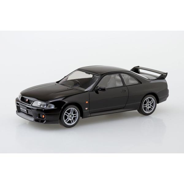 ニッサン R33スカイラインGT-R ブラック　アオシマ 1/32 ザ・スナップキット No.15-...
