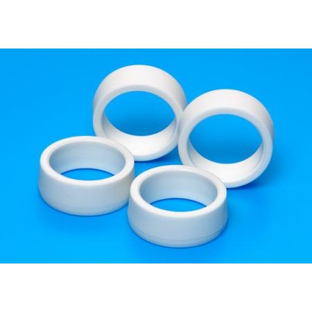 ローハイトオフセットトレッドタイヤ・ハード  ホワイト  タミヤ ミニ四駆タイヤ・ホイール15509