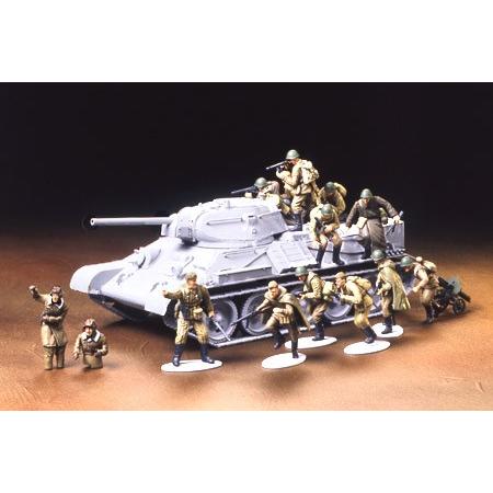 ソビエト戦車搭乗歩兵セット タミヤ 1/48MM 32521 プラモデル