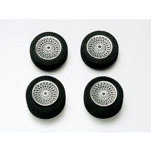 ミニ四駆 ローフリクション小径ナロータイヤ 24mm & 3本スポーク