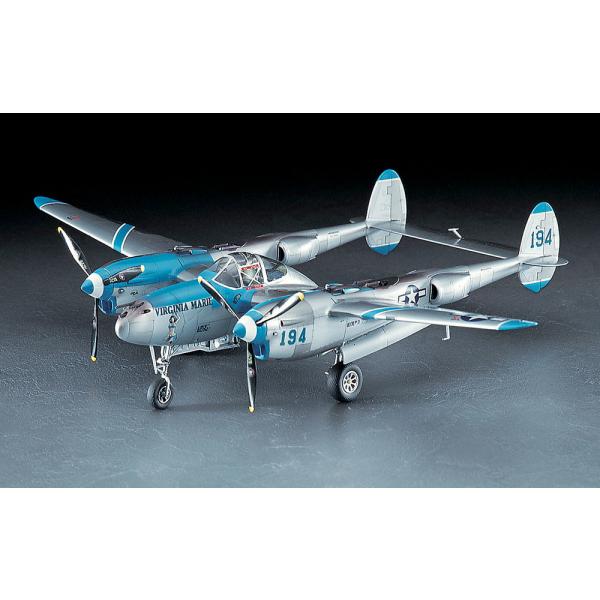 JT1 P-38J ライトニング ヴァージニア マリー ハセガワ 1/48JT飛行機 プラモデル
