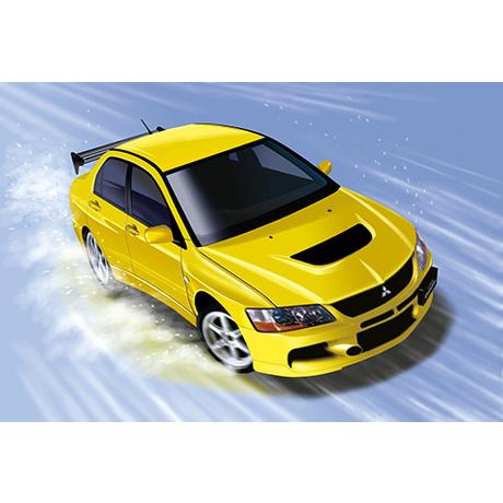 ID329 1/24 三菱ランサーエボリューションIX GSR GT・Wウィンク?付き フジミ 1/...