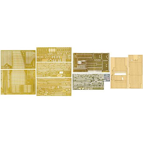 艦船11EX-201 1/350 日本海軍航空母艦 加賀 専用エッチングパーツセット w / 木甲板...