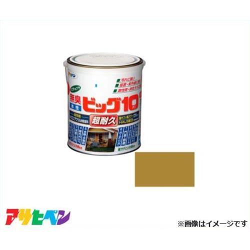 アサヒペン 水性ビッグ10多用途 1.6L (ハニーゴールド) [DIY 無臭 1回塗り サビドメ剤...