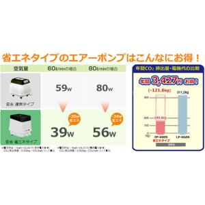安永エアポンプ エアーポンプ EP-80G E...の詳細画像5