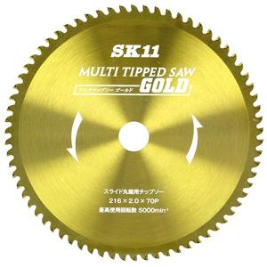 SK11 MULTIチップソースライド 216X70P 4977292302180 [丸鋸刃 チップソー 鉄建材用スライド用]｜minatodenki