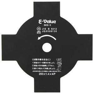 E-Value 草刈り機用刈刃 255X4P 4977292641043 [草刈機 草刈り機 刈払機 替え刃]｜minatodenki