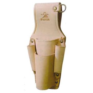 フジ矢 皮製ペンチドライバー2段D付 LP-6D 4952520411551 [革腰袋釘袋サック]