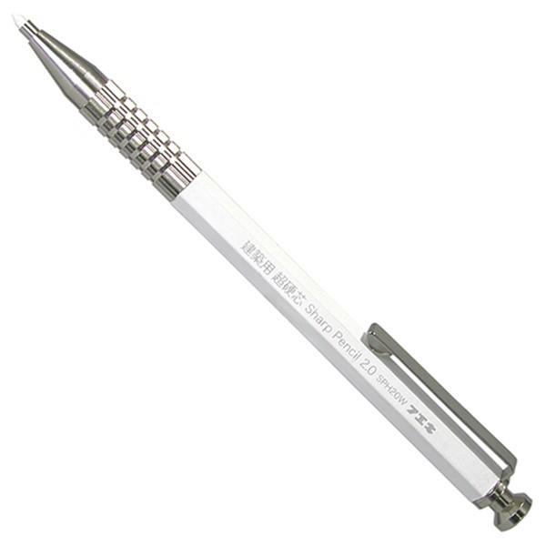【メール便】不易 シャープ2.0 超硬芯 白 SPH20W-H 4902561610055 [墨つけ...