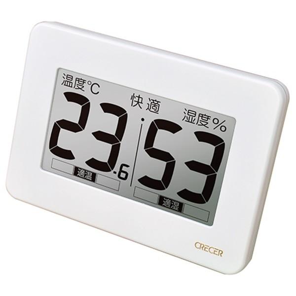 CRECER 超大画面デジタル温湿度計 CR-3000W 4955286808856 [クレセル M...