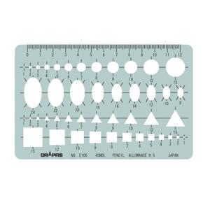 ドラパス テンプレート総合A (小) 31-105 E-105 4940288311053 [製図用品]