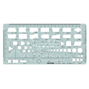 【メール便】ドラパス テンプレート電気・電子用総合 31-401 E-401 4940288314016 [製図用品]｜minatodenki