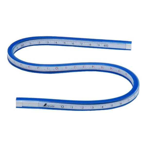 【メール便】シンワ測定 自在曲線定規 目盛付 40CM 74845 4960910748453