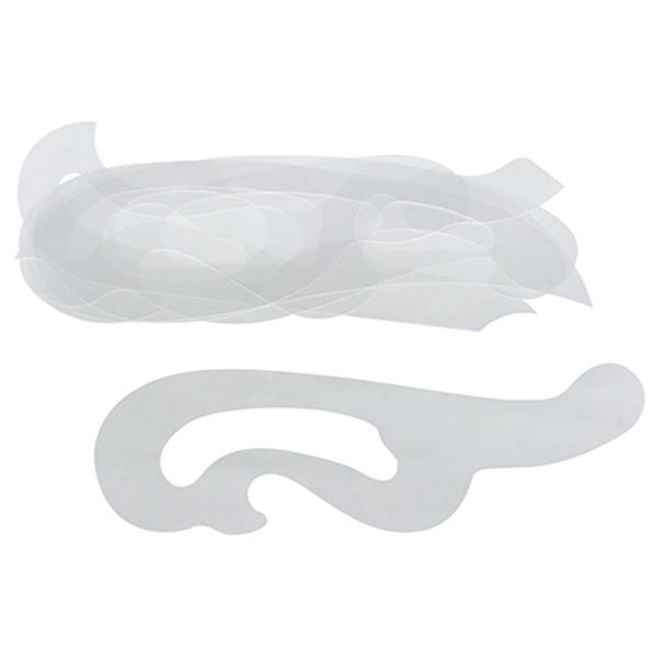 【メール便】シンワ測定 雲型定規 6枚組 77003 4960910770034