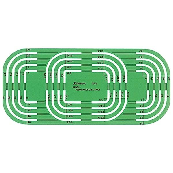 【メール便】シンワ測定 テンプレート コーナー定規 TP-1 66031 4960910660311