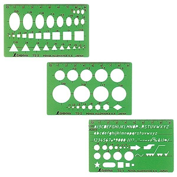 【メール便】シンワ測定 テンプレート 一般総合定規 TS-A 66034 4960910660342