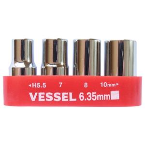 【メール便】ベッセル(VESSEL) 交換用ビット TD-BS4 4907587061836 [ドライバー ドライバービット]｜minatodenki