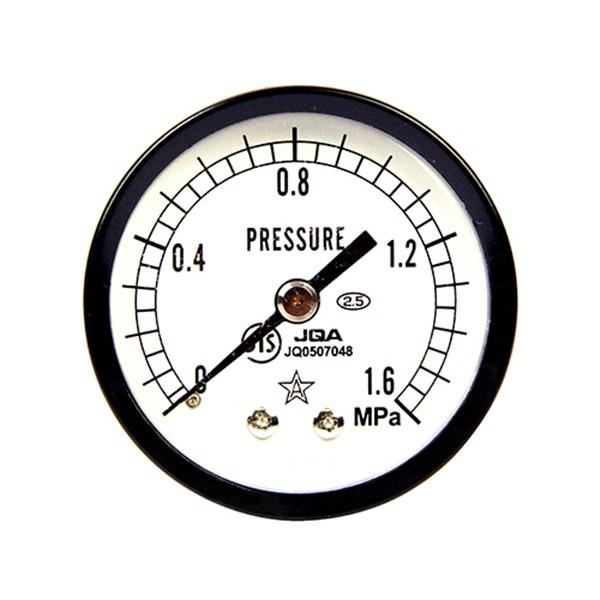 右下精器 汎用圧力計A50 R1／4後 S-130 1.6MPA 4977292426459 [エア...