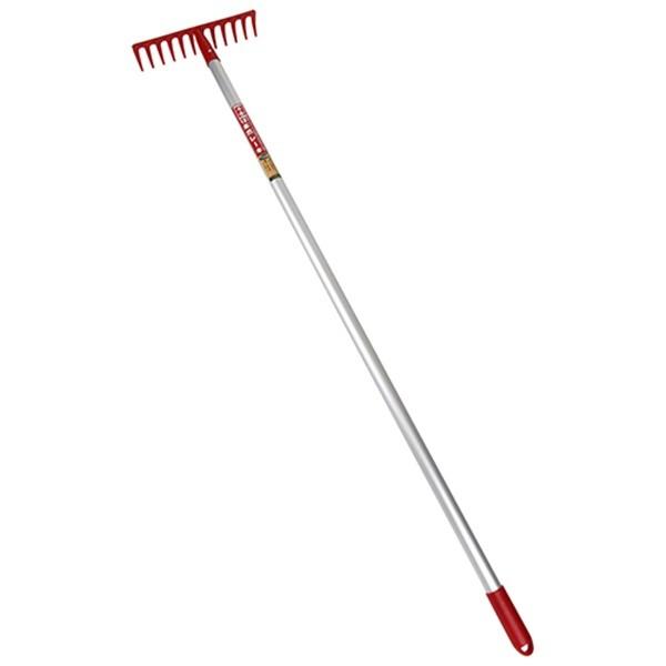 千吉 アルミ柄12本爪レーキ 1350MM 4977292638326 [土農具 レーキ]