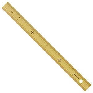 西敬 定規 ハイビスカス竹尺 30cm 竹製ものさし 30x300mm MBS-30