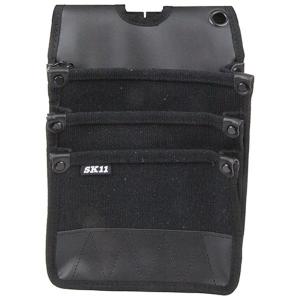袋 SK11 カーボンレザー釘袋 SK-CLK-BPブラック 4977292148450