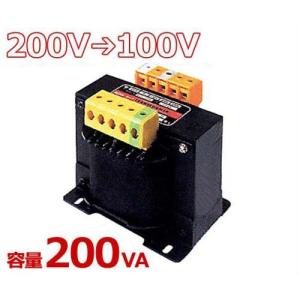 スワロー 複巻きダウントランス M21-200E (200V⇒100V/容量200VA/単体型) [変圧器 降圧トランス]｜minatodenki