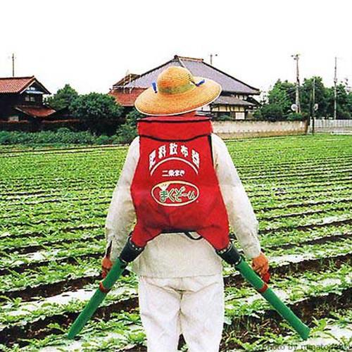 肥料散布機 まくぞーくん 二条すじまき専用 (袋容量20kg) [肥料散布器]