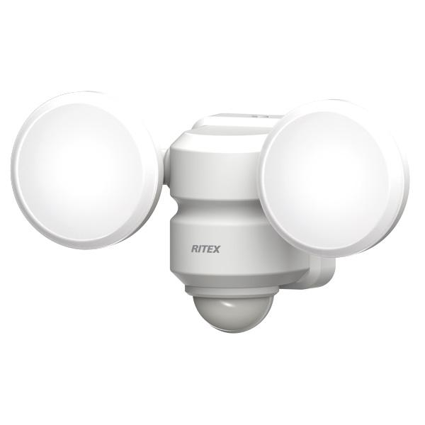 ムサシ ライテックス 5Wx2灯 LEDセンサーライト LED-AC206 [LEDライト 照明 防...