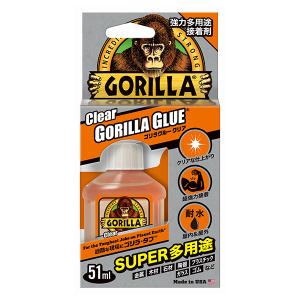 呉工業 多用途接着剤 ゴリラグルー クリア 51ml #1770 [KURE クレ ゴリラ 強力接着剤 金属 木材 革]｜minatodenki