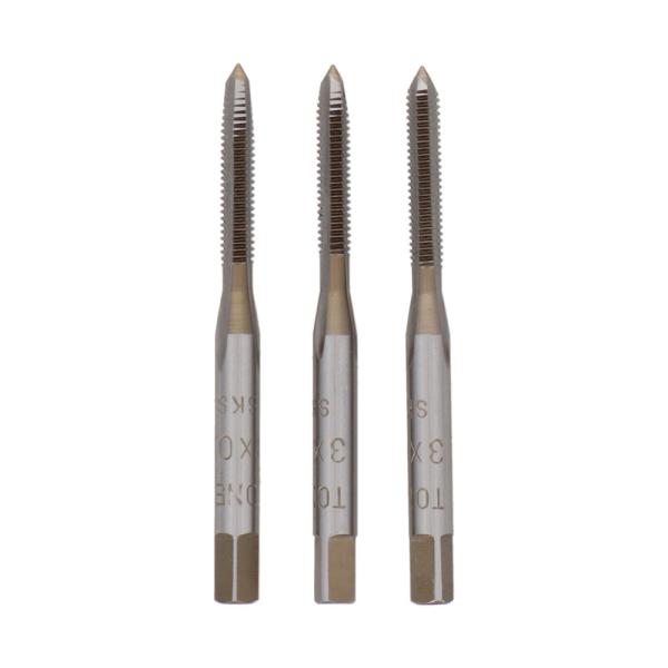 【メール便】TONEX ハンドタップセット ねじ径 3mm×ピッチ0.6mm HT3S 0.6