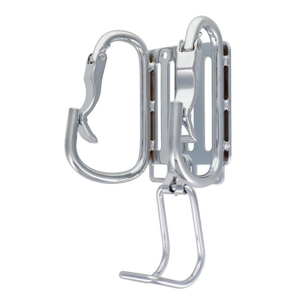 DBLTACT カラビナ工具差 <湾曲ゲート×爪付き> ダブル+ラチェット差付き シルバー DT-T...