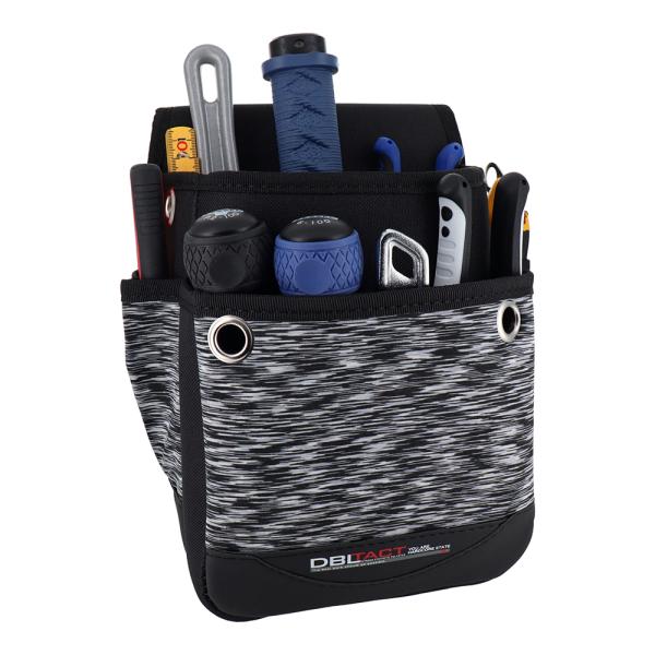 DBLTACT スパンデックスシリーズ 腰袋2段大ワイド ブラック DT-02W-KB