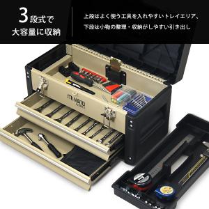 ミナト 3段ツールボックス TB-30 (引き...の詳細画像1