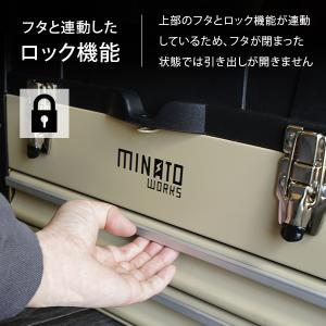 ミナト 3段ツールボックス TB-30 (引き...の詳細画像3