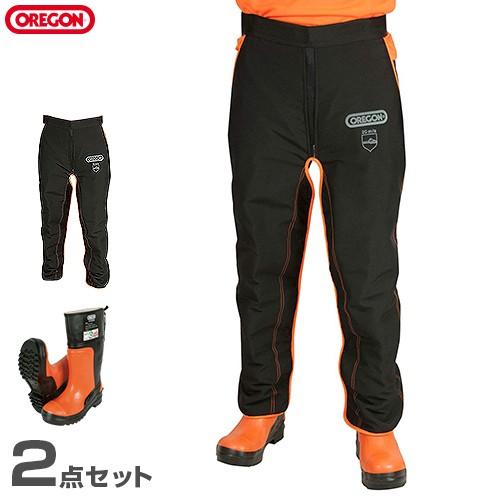 オレゴン 軽量チャップス＋ラバーブーツセット [OREGON 575780 295385 チェンソー...