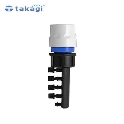 タカギ かんたん水やりパーツ 5分岐コネクター 4mm×5 GKJ111