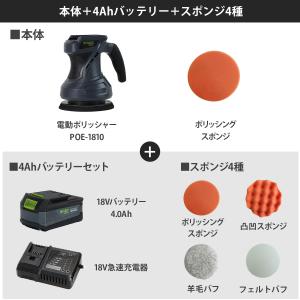 ミナト 18V充電式 電動ポリッシャーPOE-...の詳細画像1