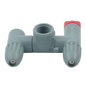 工進 噴霧器用 2頭口噴口(1頭口切替) G1/4ネジ PA-288 [部品 除草 ノズル 噴霧 散布 2頭]