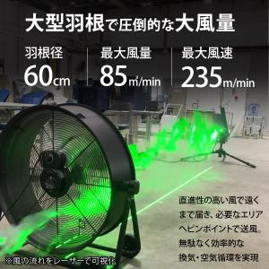ミナト 大型扇風機 60cm羽根 360度回転...の詳細画像1