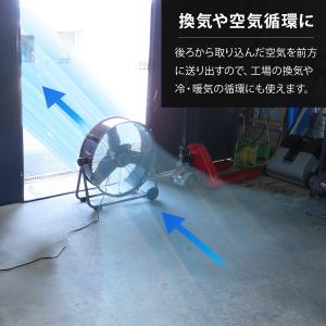 ミナト 大型扇風機 60cm羽根 360度回転...の詳細画像4
