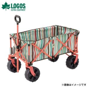 ロゴス(LOGOS) 丸洗い長いモノOKキャリー(ブルーストライプ)