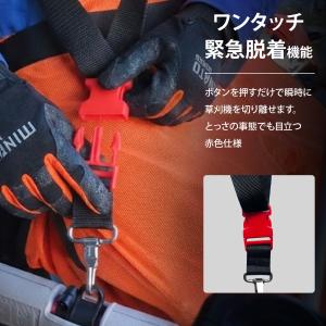 ミナトワークス 草刈機用 肩掛けバンド 厚手ク...の詳細画像2